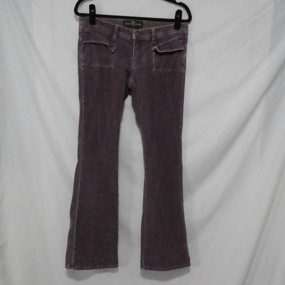 DUCHESSE JEANS | size 7 | Purple Bootcut Five-Pocket Cords / Corduroy Pants